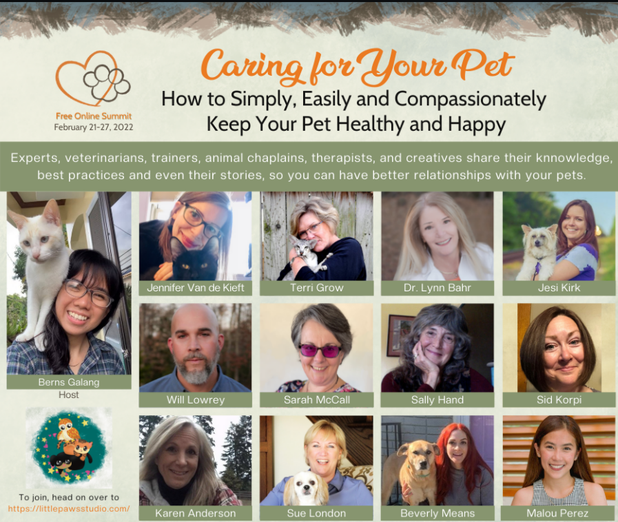 Free Summit! Caring for Your Pet - Feb 21-27th, 2022 - Karen Anderson